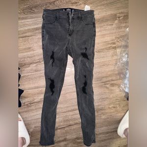 size 7R hollister high rise jean leggings